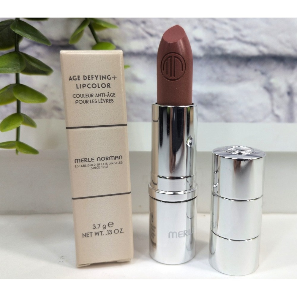 VNTG NIB PEONY💋Merle Norman Age Defying+ Lip Color Lipstick 3.7g Full Size